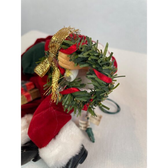 Vintage Santa Claus Shelf Sitter Christmas Decoration FOR PARTS OR REPAIR H - Picture 7 of 8
